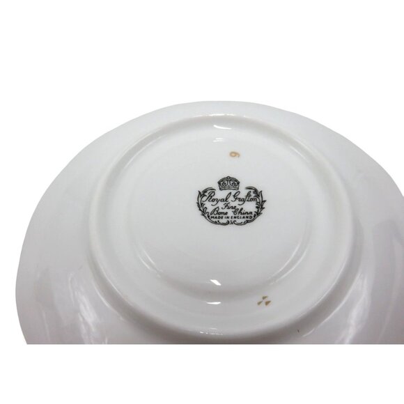 ROYAL GRAFTON Teacup and Saucer Set Elegant Green Gold Floral Vintage - Picture 12 of 12